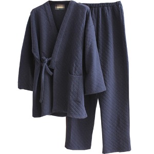 일본 파자마 남자잠옷 퀼트 면잠옷 유카타 상하의세트
